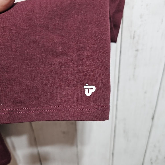 PACT Leggings Women's Maroon Organic Cotton Stretch Size Large Mid-Rise. - Picture 3 of 5